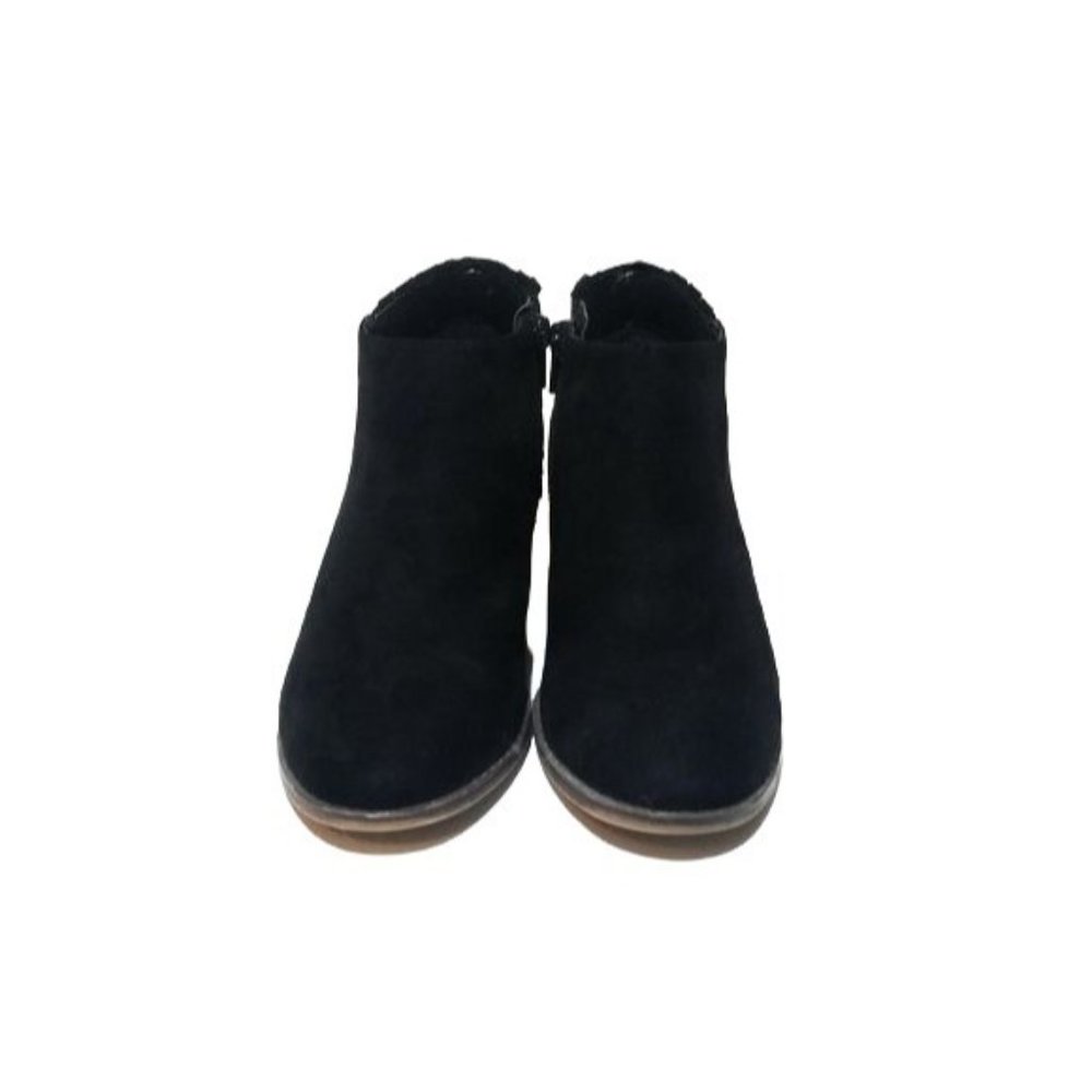 Fergalicious Bayou Woven Back Suede Ankle Booties in Black Womens Size 7 M - Picture 9 of 10